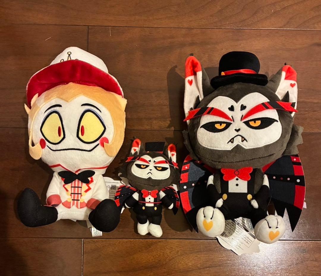 ハズビンホテル　ハスク　ルシファー　おすわりぬいぐるみ　ラウンドワン限定　3個