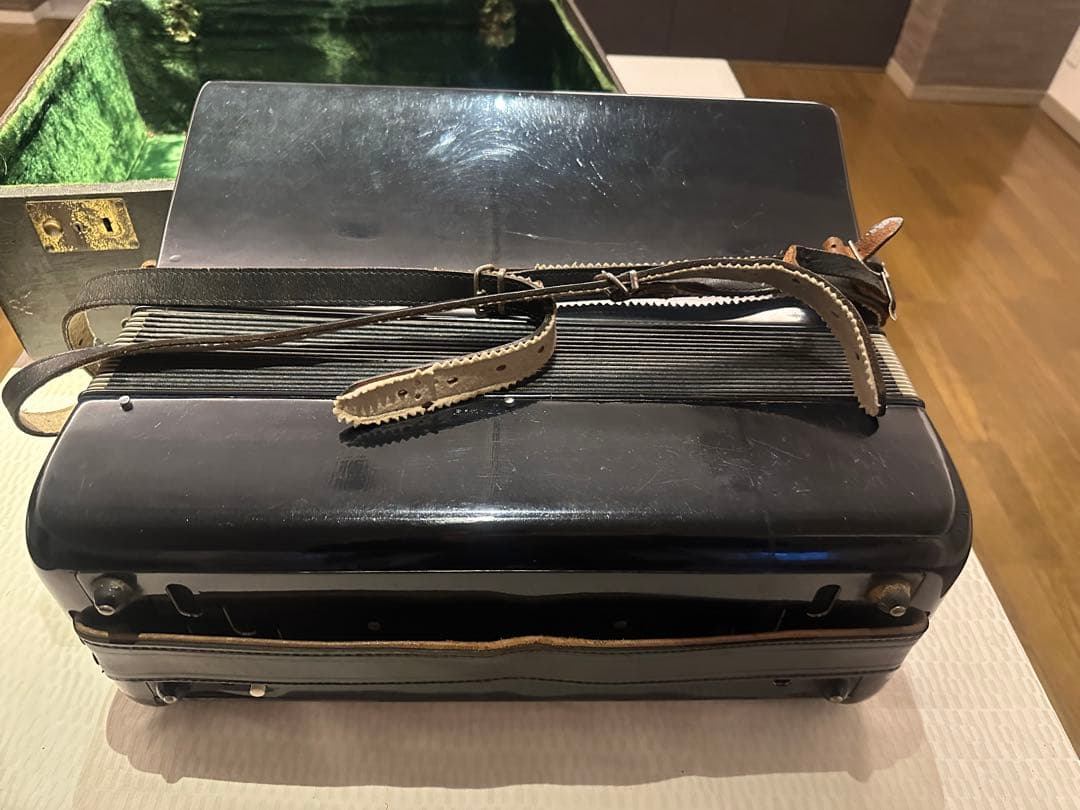 Silver tone ビンテージアコーディオン