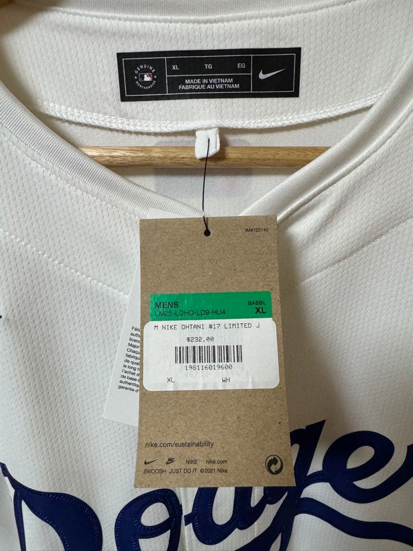 大谷翔平 MLB 公式ユニフォーム XLサイズ