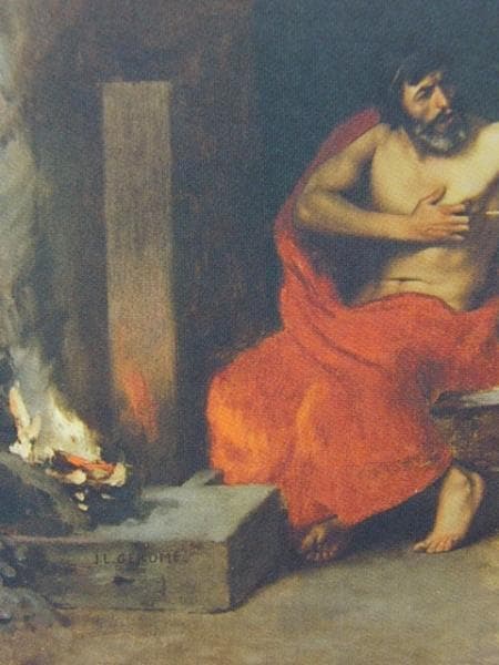 Jean-Leon Gerome、Anacreon: Cupidon s'enf