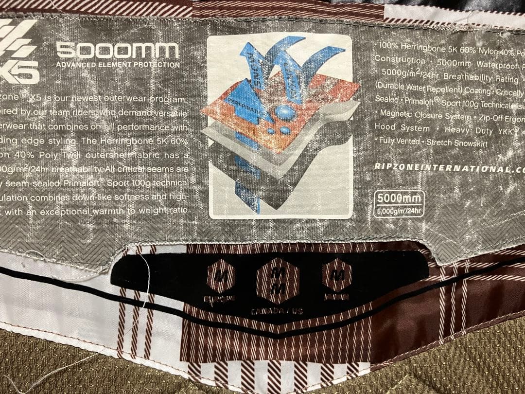 Ripzone & W_RAY スノーボード スノボー ウェア