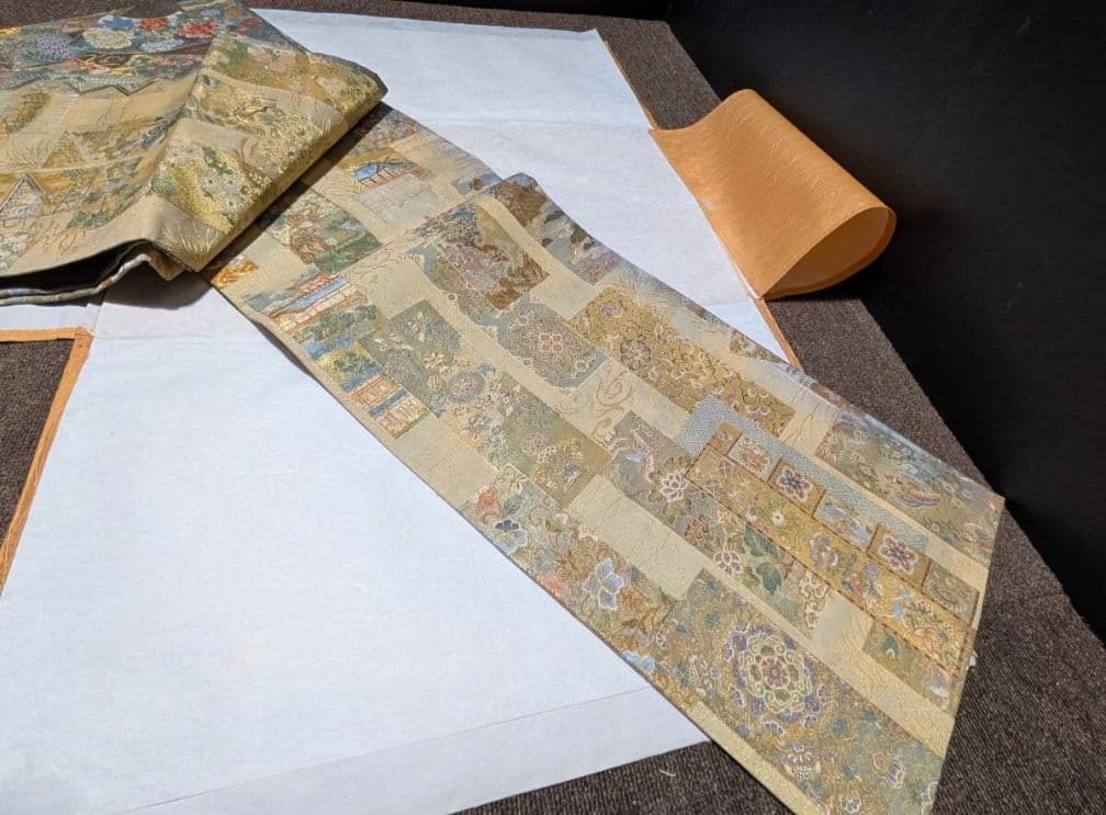 伝承国宝図 美術織物 西陣織 高級織額 逸品 付属品完備 鑑定証付き