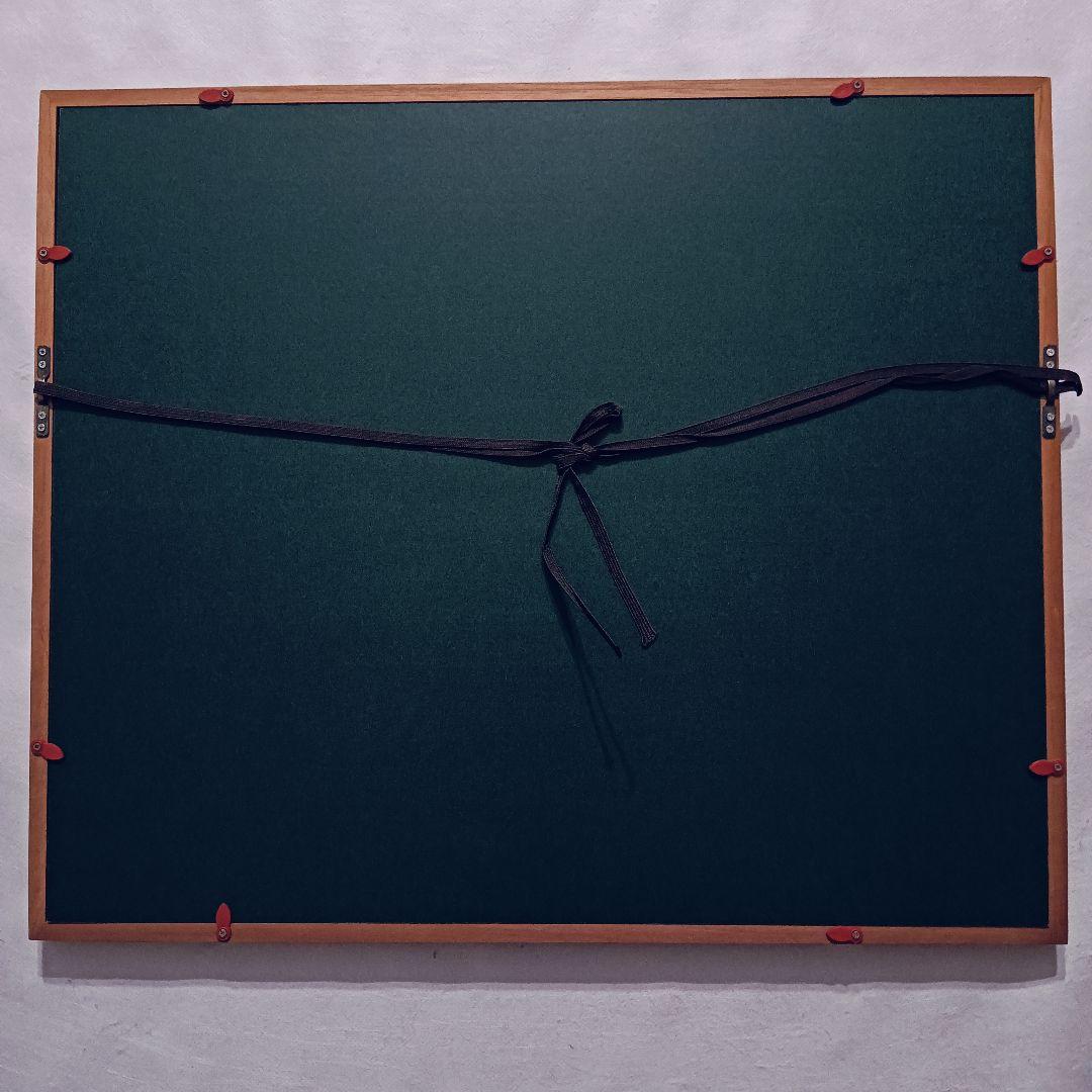 書道画 書画 筆文字 額縁付き 雨の日も風の日も雪の日も