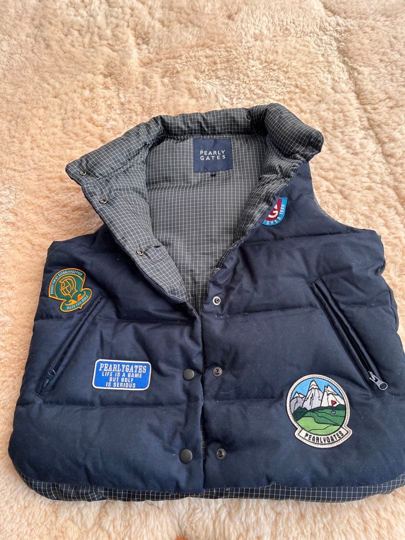 ゴルフ　パーリーゲイツ ダウンベスト ネイビー