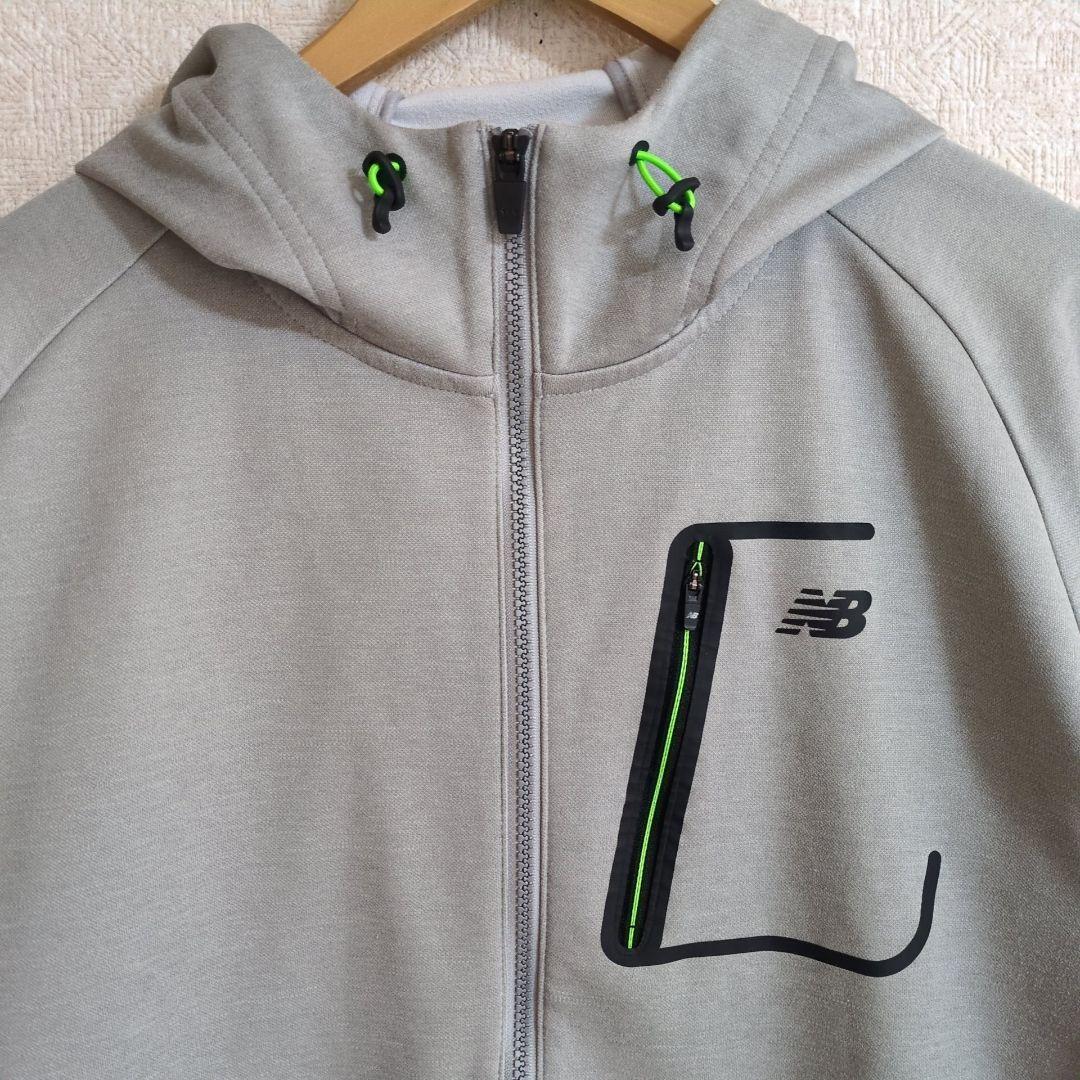 ニューバランスゴルフ フルジップ ダンボールニット 裏起毛 フーディー XL
