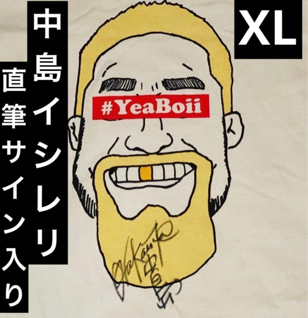 yeaboii 中島イシレリ　直筆サイン入りTシャツ XL ラグビー日本代表