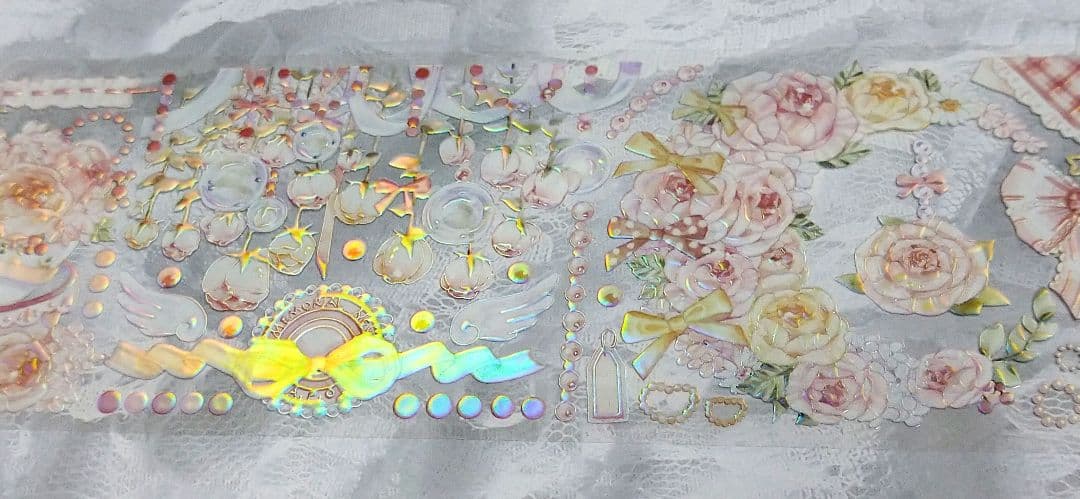 S33＃少女的野餐(虹光)茶犁工作室切り売り海外装飾マステ