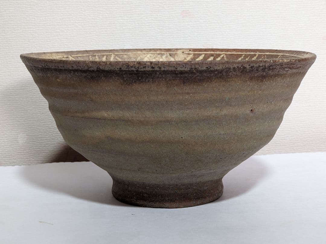 ⭐時代物 茶道具 抹茶碗 古唐津 朝鮮李朝 彫り三島 三島唐津 古美術品 骨董品