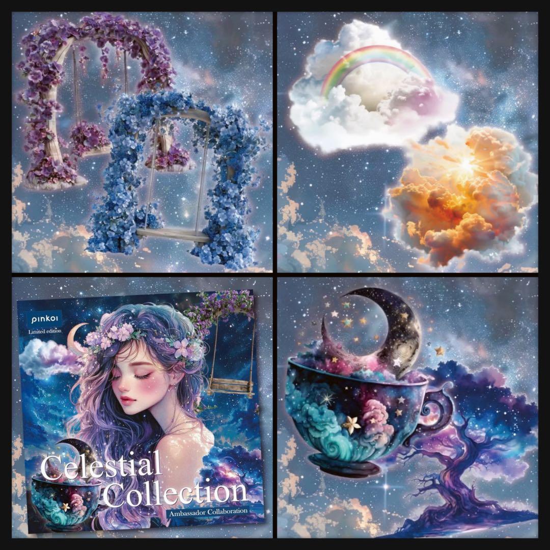 【11】Celestial♡PETステッカー10枚♡コラージュ素材♡nene様