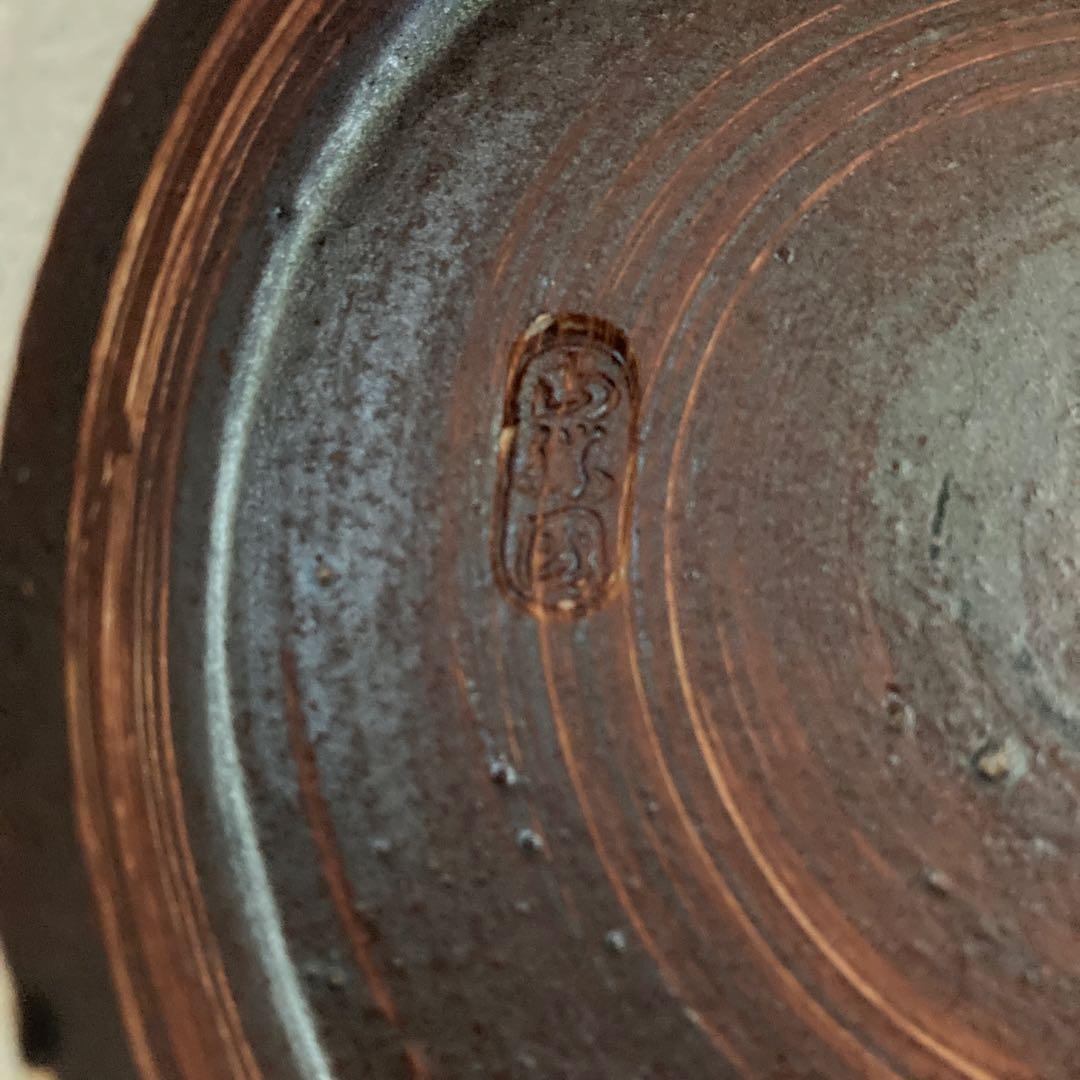 織部両手鉢　水盤　御手水　つくばい　メダカ鉢　睡蓮鉢