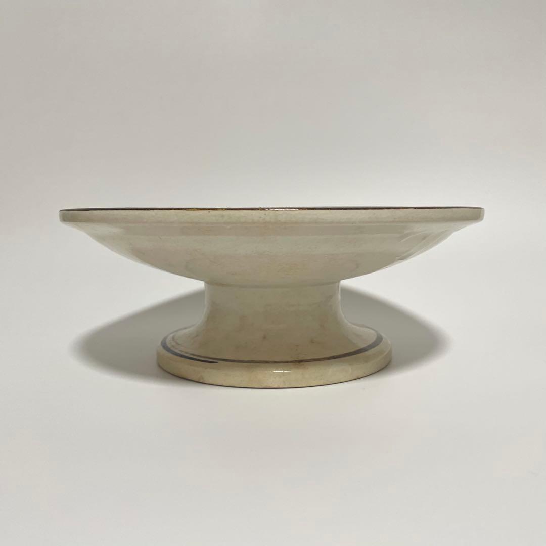 鉄絵 魚文 高坏皿 コンポート皿 中国美術 古玩 磁州窯 スンコロク スコタイ