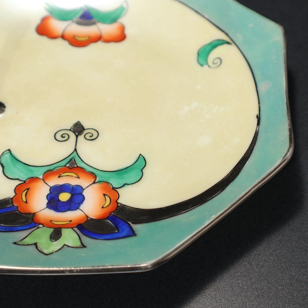 オールドノリタケ　ハンドル付八角皿　トレー　6R1549ダG