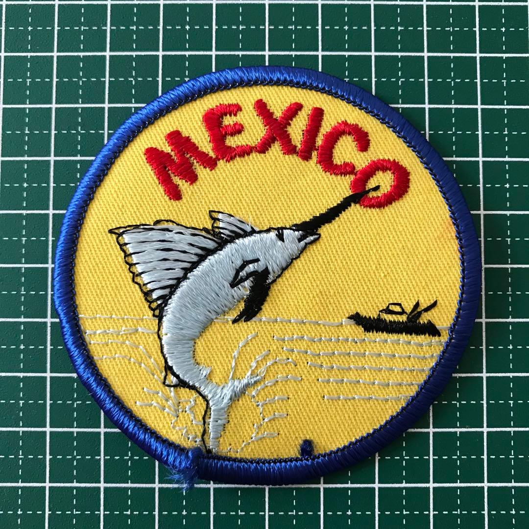 ヴィンテージ 刺繍 ワッペン 1970 1980 メキシコ P