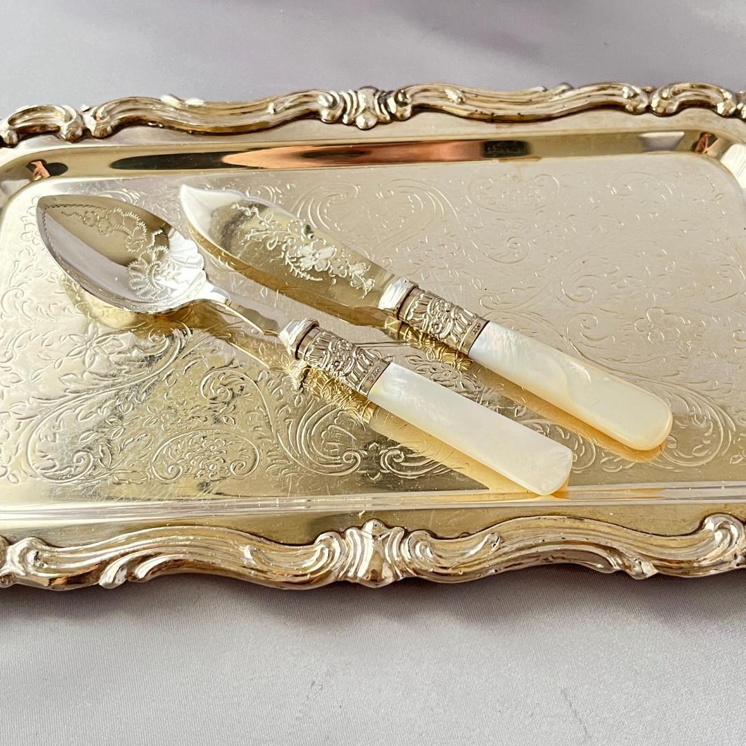 【白蝶貝】プレザーブスプーン / バターナイフ マザーオブパール