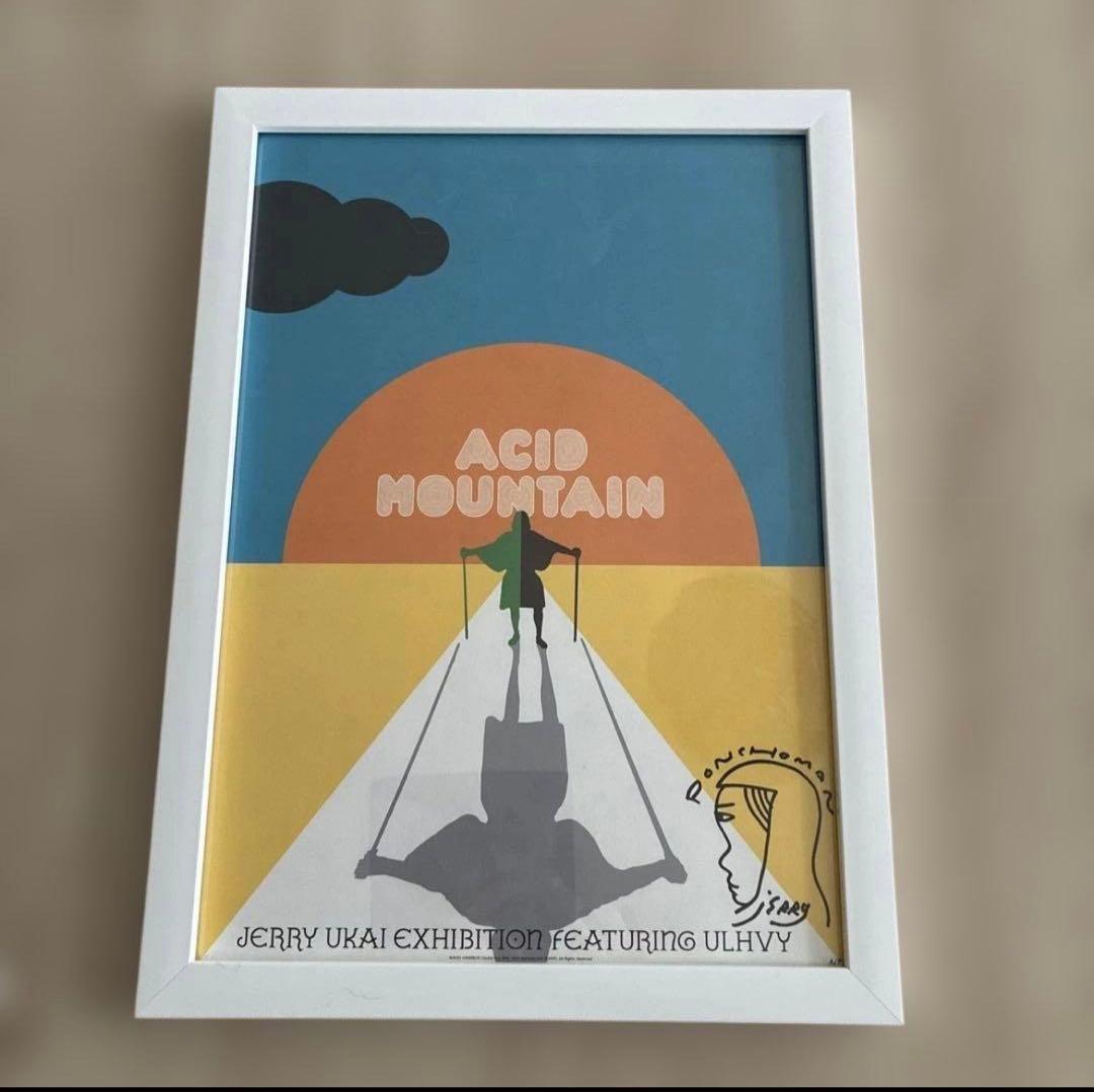 ジェリー鵜飼　サイン入り　ポスター