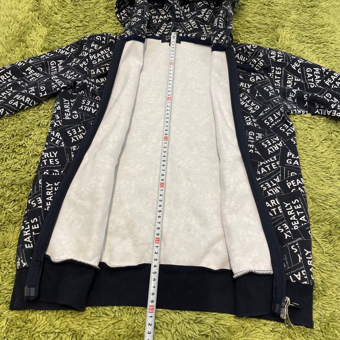 パーリーゲイツ PEARLYGATES ジップジャケット 総柄 ネイビー 0