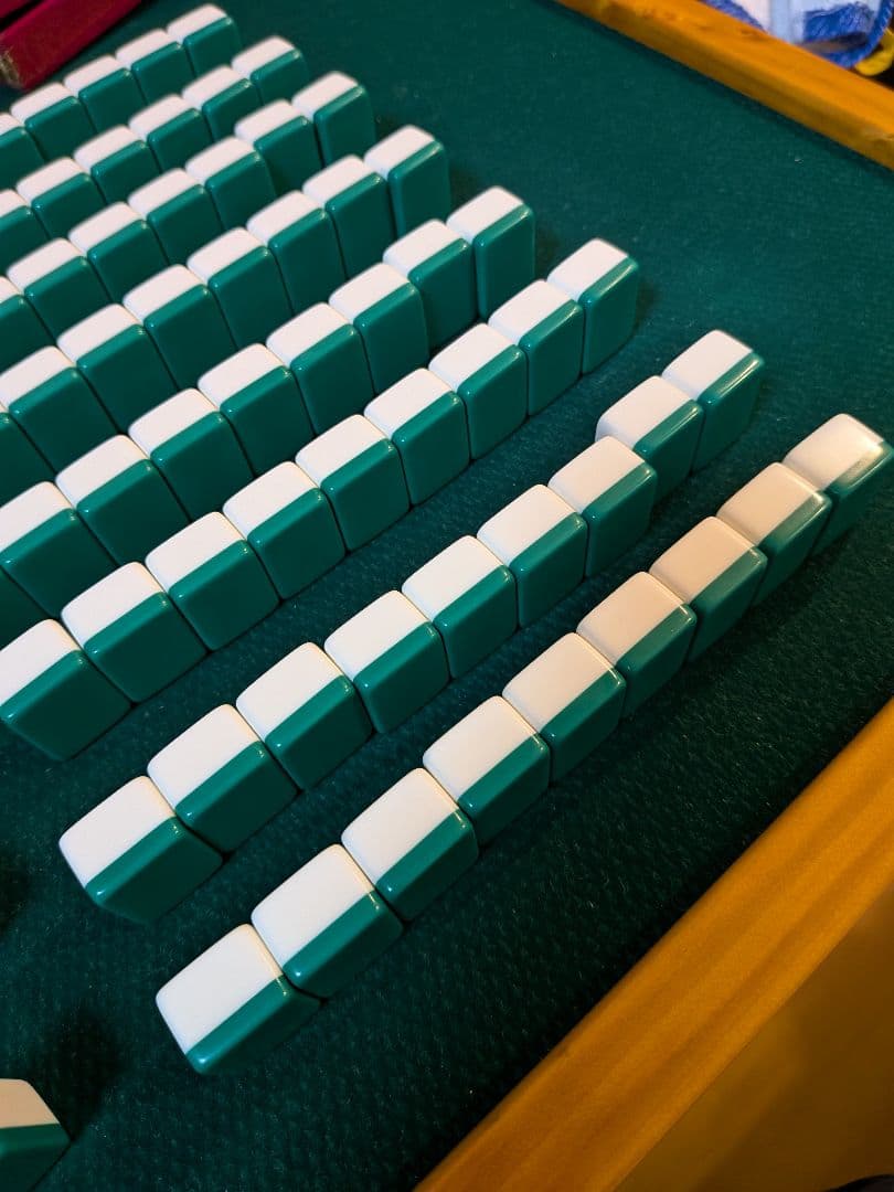 三栄製　関東書体 背緑　ジャンボ牌　下駄牌　レア