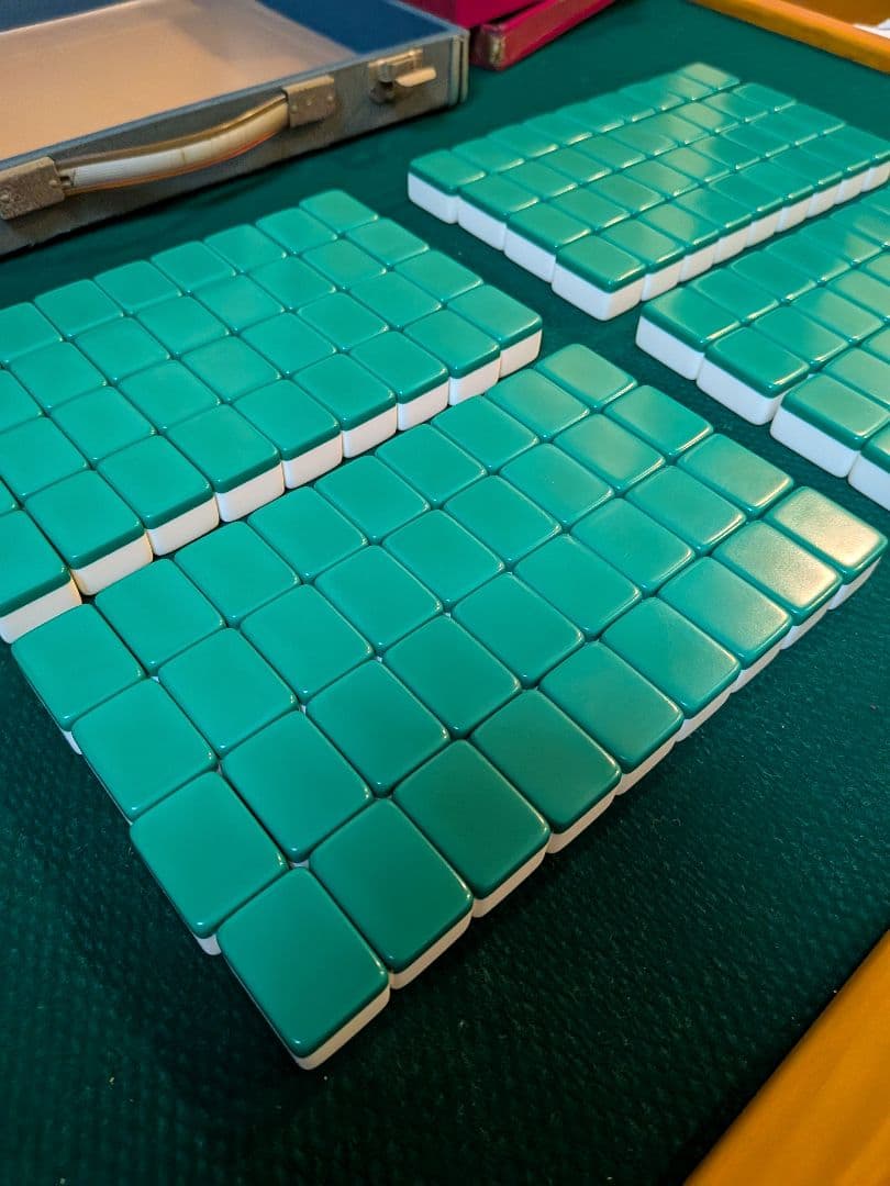 三栄製　関東書体 背緑　ジャンボ牌　下駄牌　レア