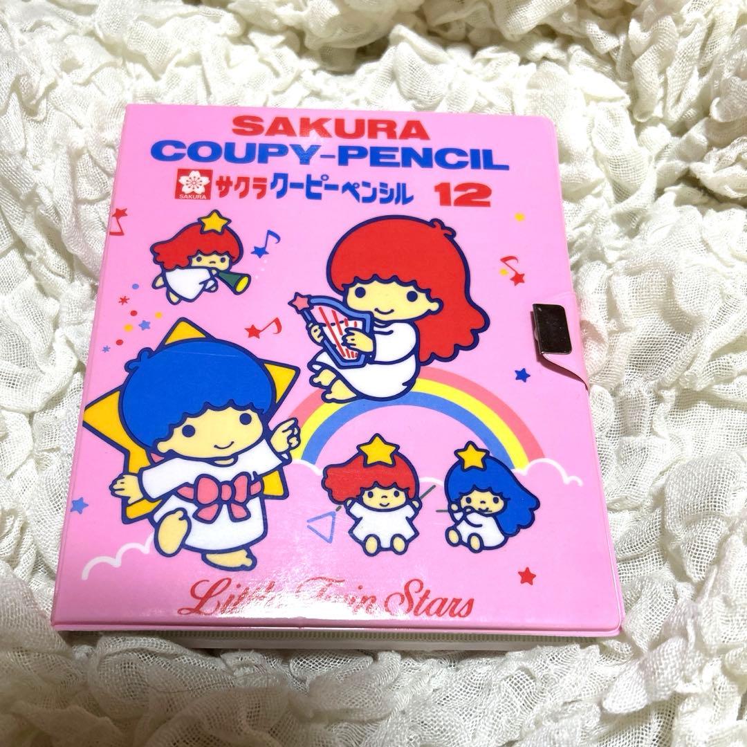 希少 レトロ リトルツインスターズ サクラ クーピー ペンシル 12