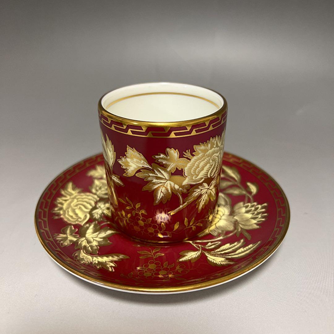 ウェッジウッド トンキン ルビー デミタスカップ＆ソーサー ①