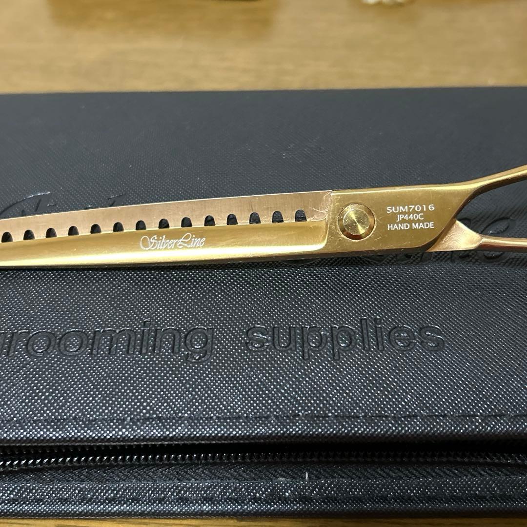 シルバーライン ブレンダー ゴールドパンパン手品ハサミ セニングトリミングシザー