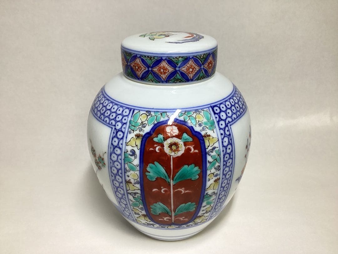 茶入 茶壷 白磁 13代酒井田柿右衛門 木箱入 茶道具 古物品