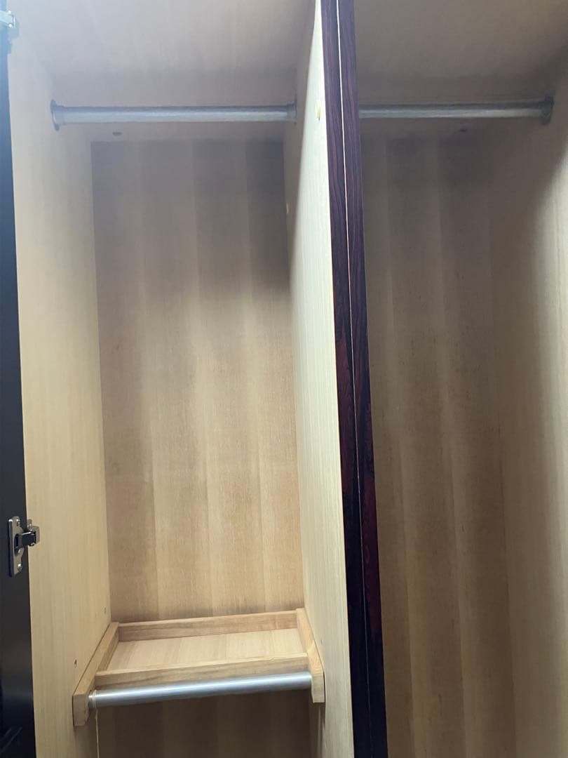 府中タンス　最高級洋箪笥　2枚扉　ブレザータンス　紫檀　桐　婚礼家具