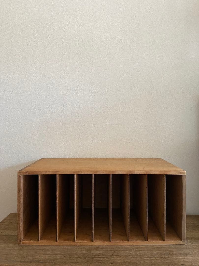 カルテ棚　仕切り　古道具