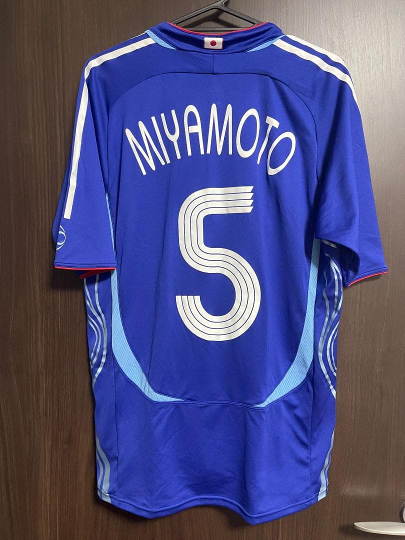 【古着正規品】日本製 宮本恒靖 日本代表ユニフォーム 2006年 Lサイズ