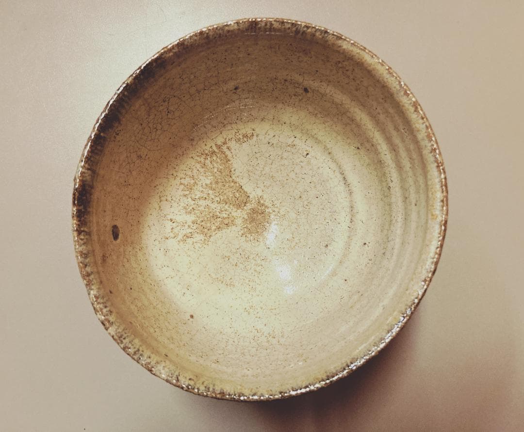 【値下げ】【時代】 斑唐津 抹茶碗 中里宗家 椎乃峰窯 【真作保証】