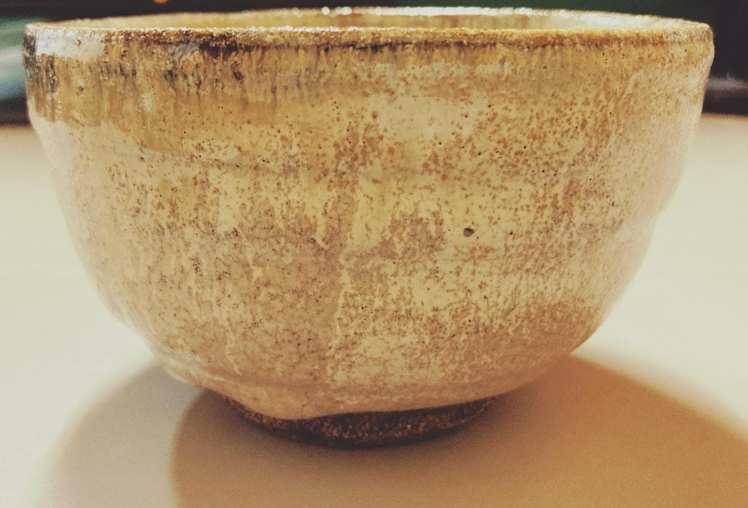 【値下げ】【時代】 斑唐津 抹茶碗 中里宗家 椎乃峰窯 【真作保証】