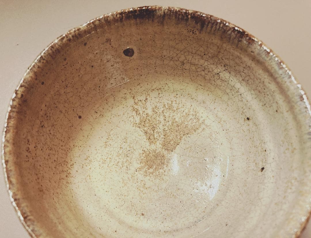 【値下げ】【時代】 斑唐津 抹茶碗 中里宗家 椎乃峰窯 【真作保証】