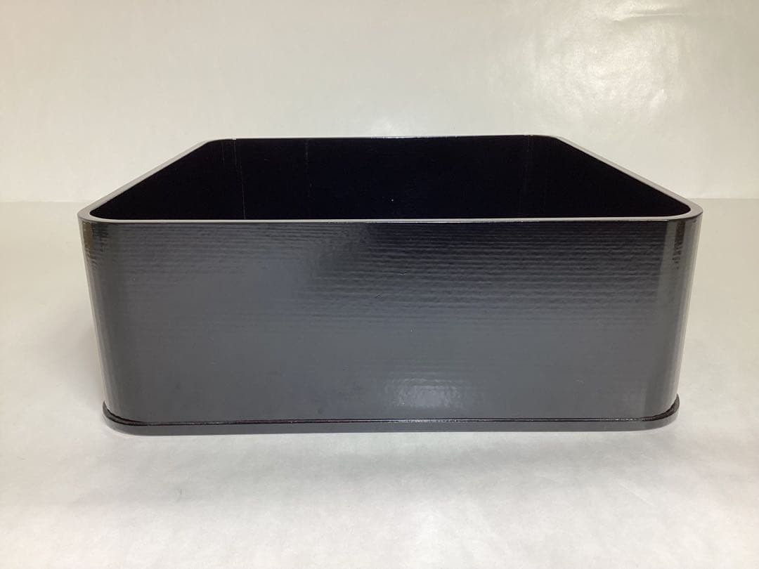 神折敷 黒 大 紙箱入 茶道具 古物品