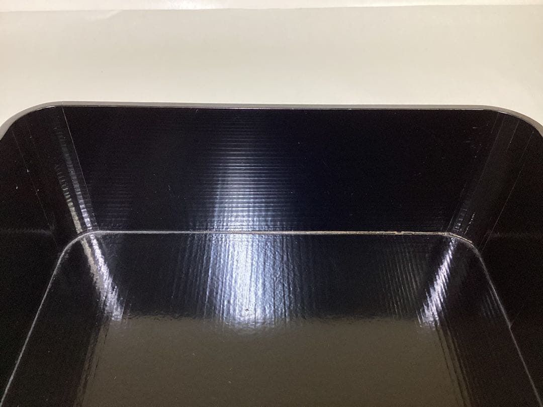 神折敷 黒 大 紙箱入 茶道具 古物品