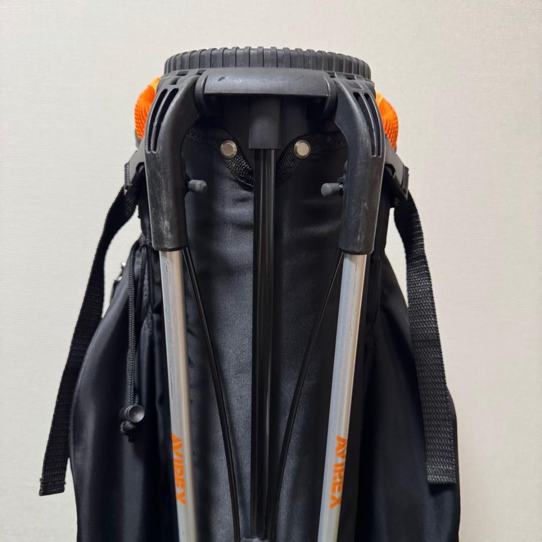 美品 AVIREX GOLF セルフスタンド キャディバッグ 2022年モデル