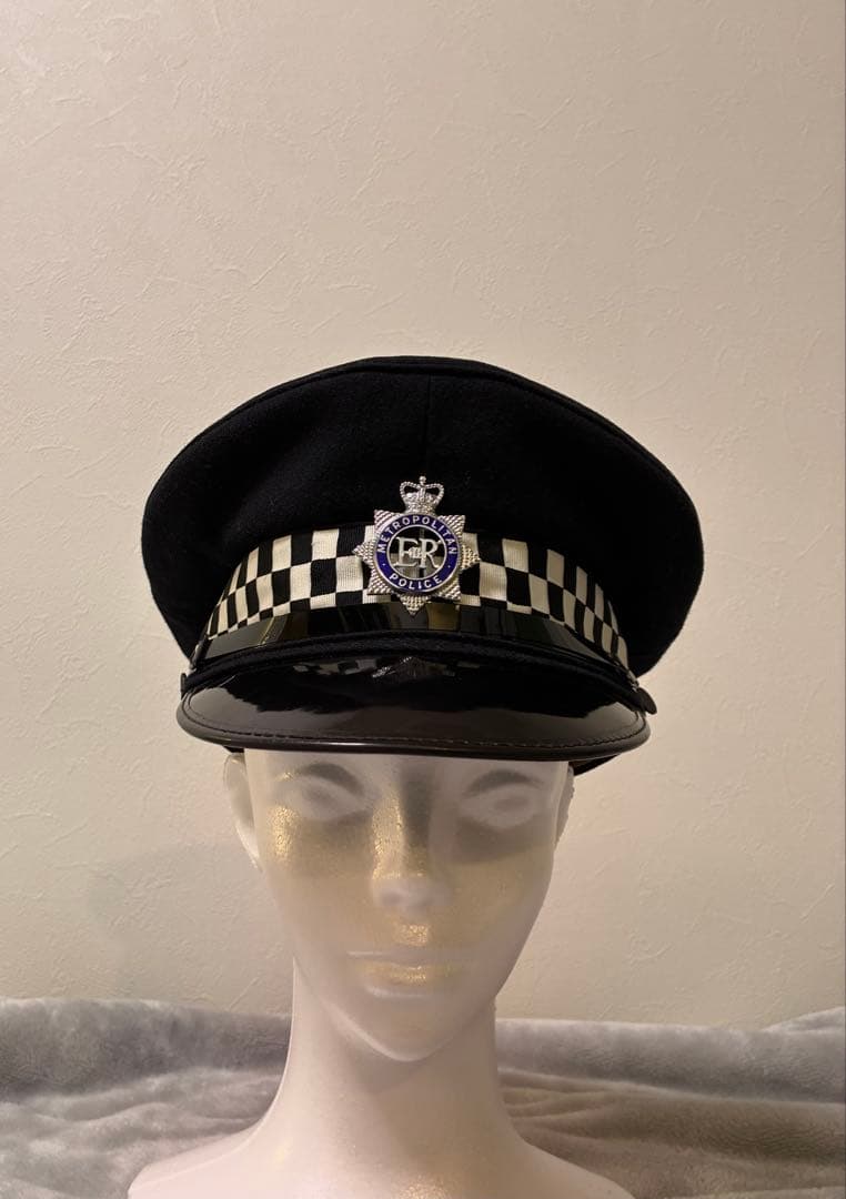 [レア]ロンドン警視庁　実物制帽　58cm