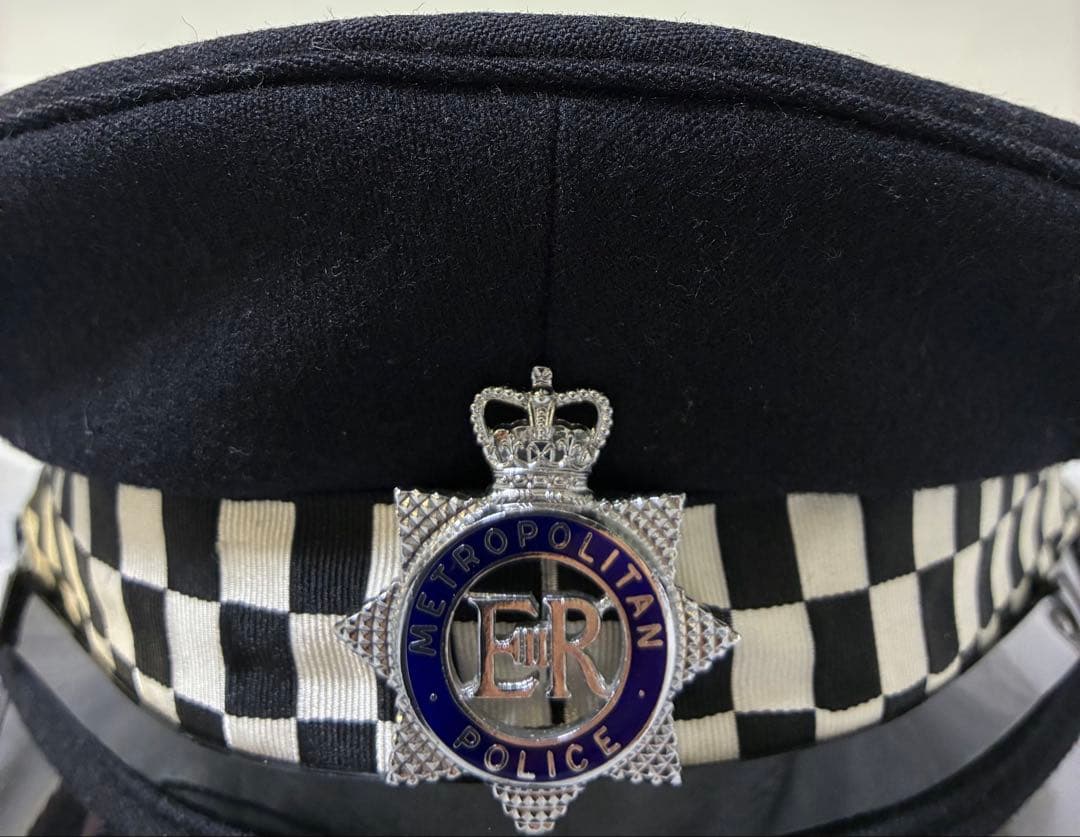 [レア]ロンドン警視庁　実物制帽　58cm