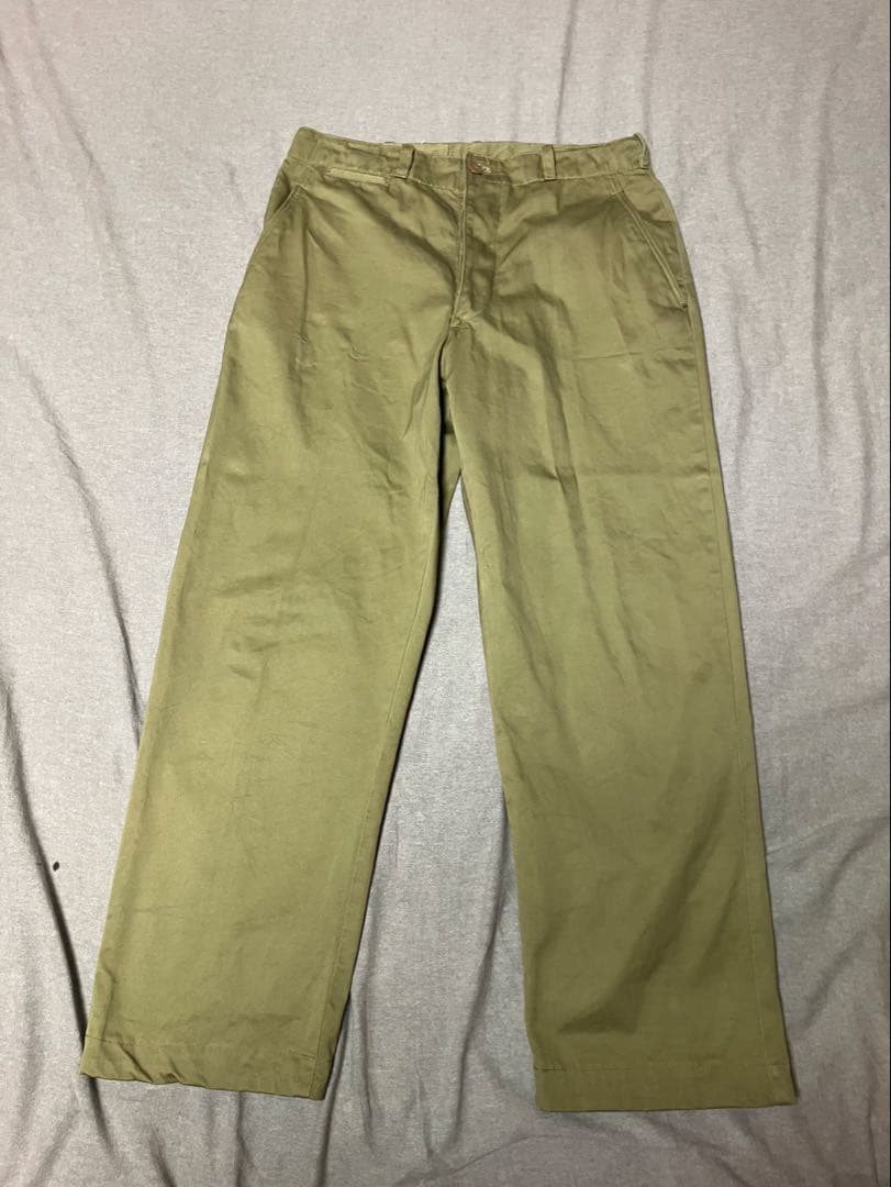 フランス軍 m-47 チノトラウザー　ミリタリー シャツ　セットアップ