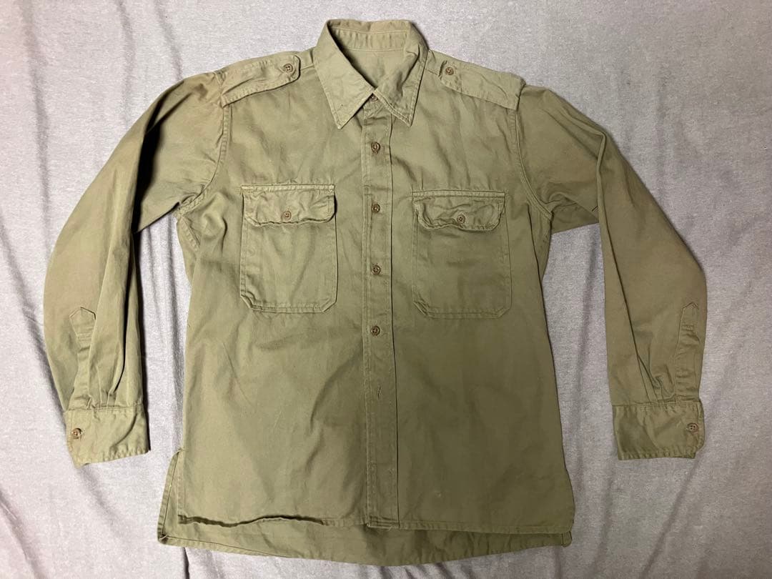 フランス軍 m-47 チノトラウザー　ミリタリー シャツ　セットアップ