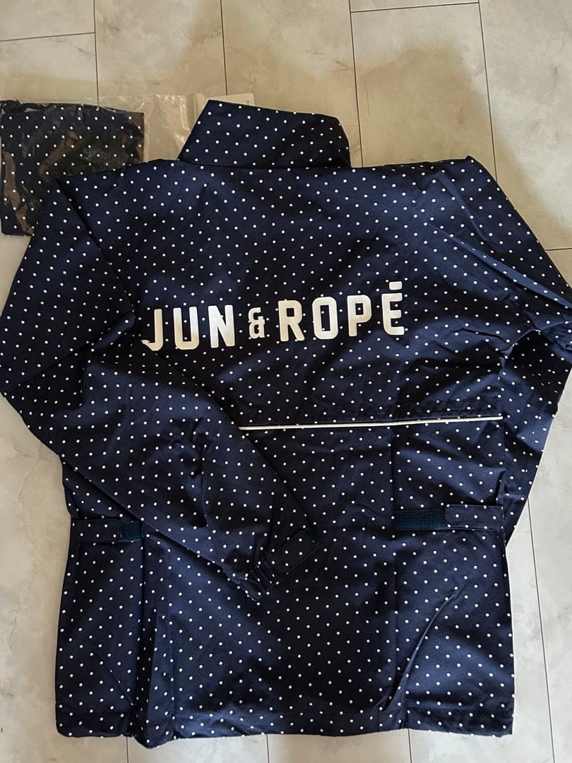 JUN&ROPE ゴルフレインウェアレディース　ドット柄