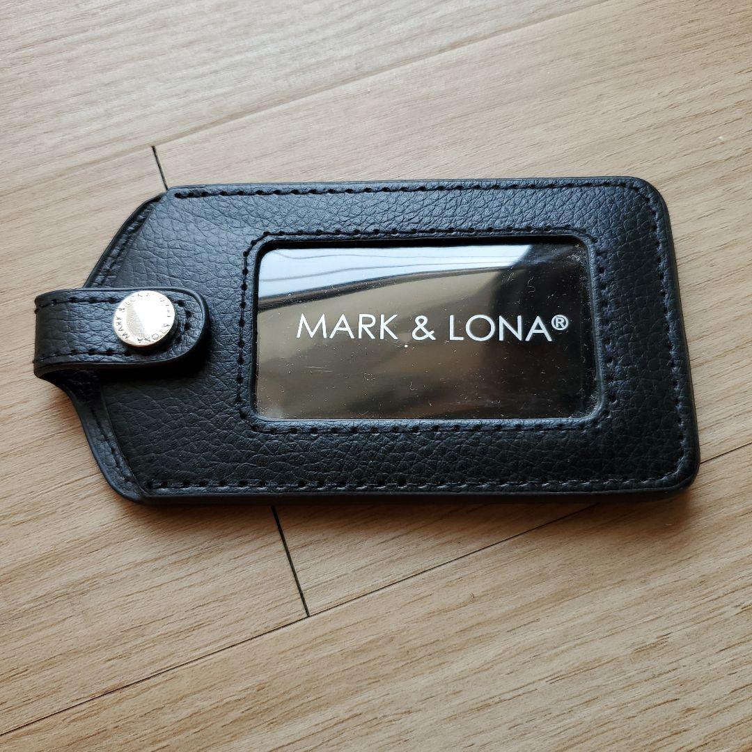 MARK & LONA ブラックレザー ネームタグ
