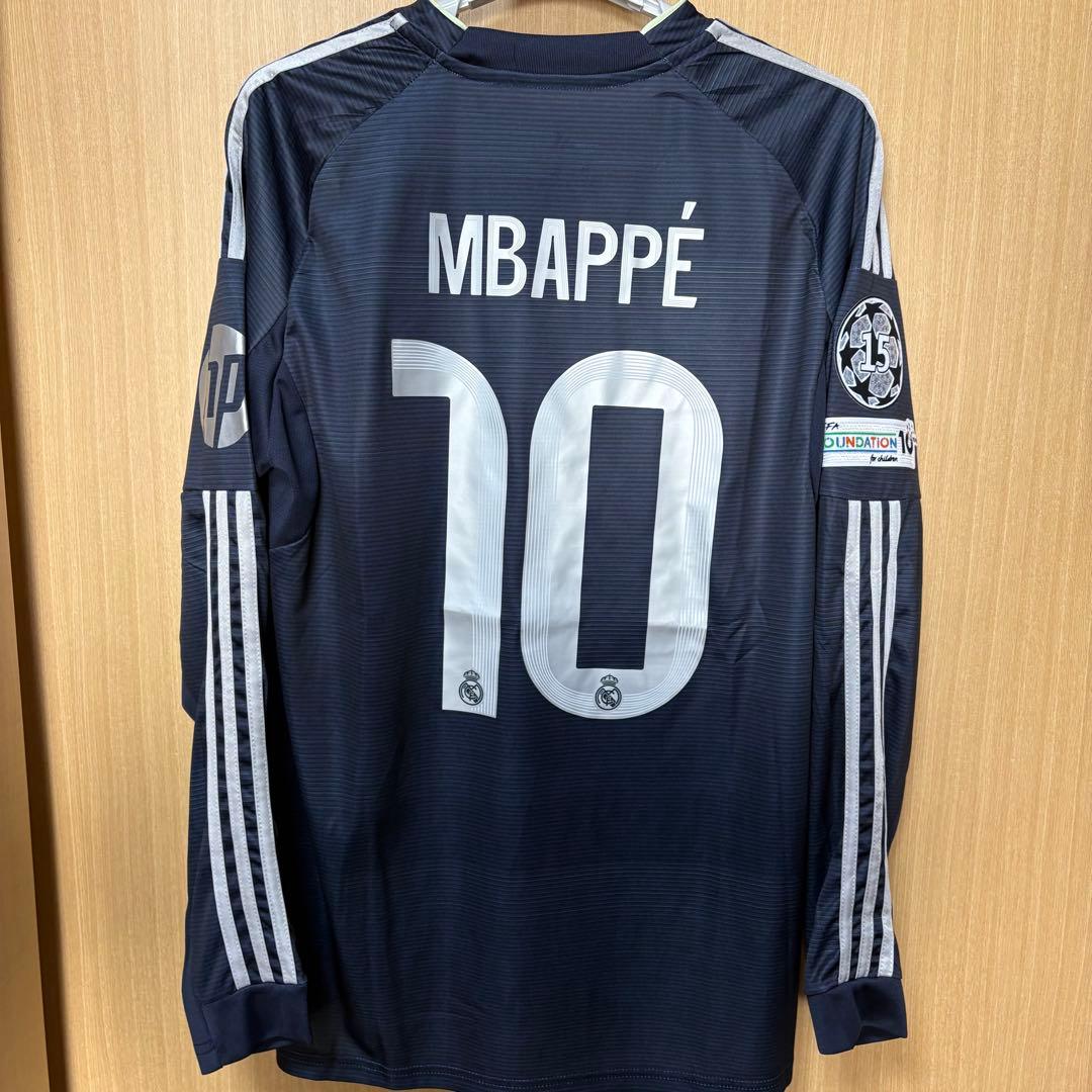 レアルマドリード 25-26 アウェイ 長袖 ユニフォーム No.10 エンバペ