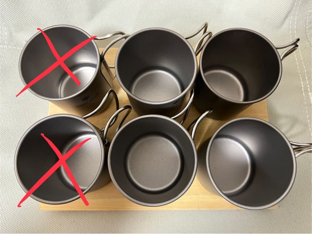  peak スノーピーク チタンシングルマグ 4個セット 220㎖