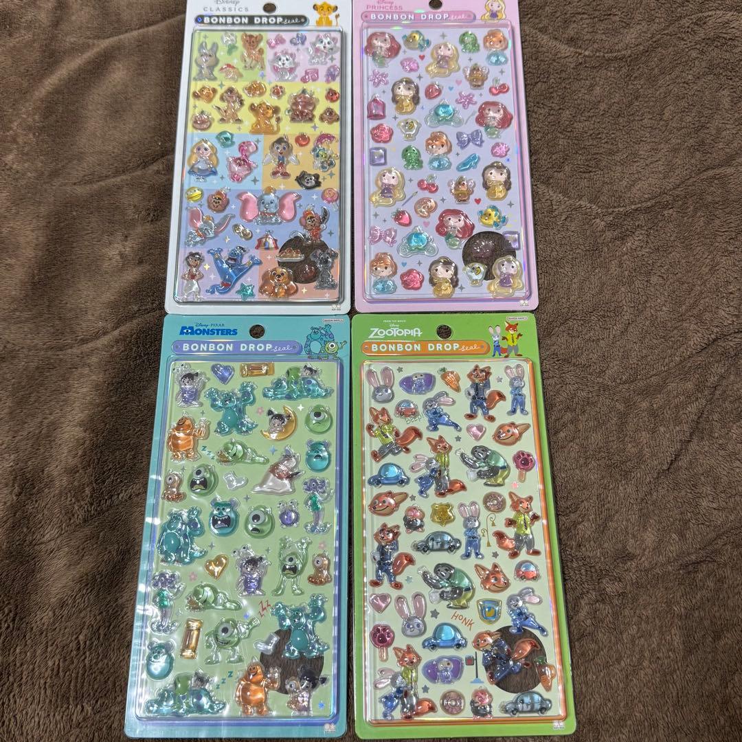 ボンボンドロップシール ディズニー クラシック プリンセス まとめ売り