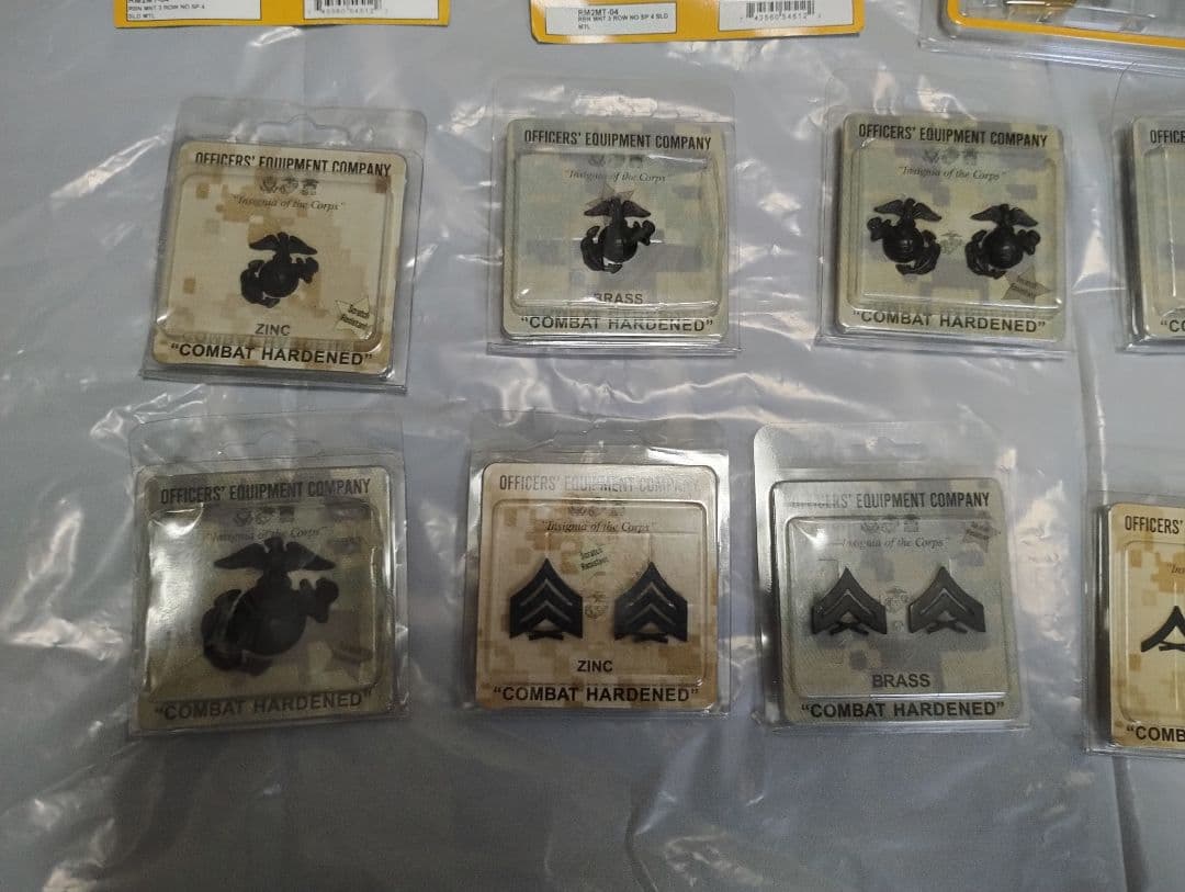 米国海兵隊 階級章など