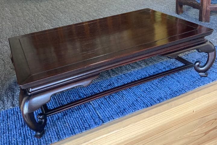 紫檀卓　花台　木箱有り