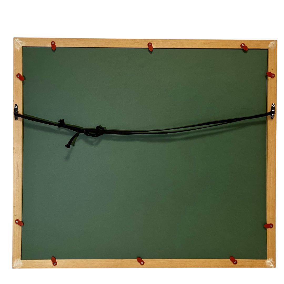 【色むらの木】 油彩画 抽象画 具象画 人物 猫 カラフル 額装 一点物　⑥