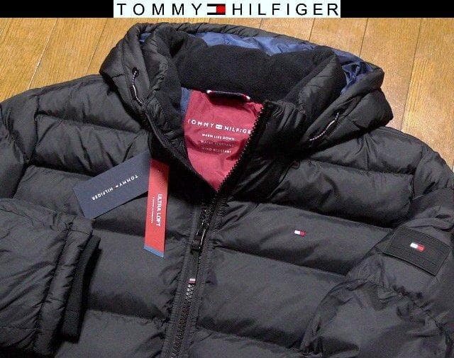 【大きい】2XL3XL日本サイズ位トミーヒルフィガーUSA限定ダウンジャケット黒