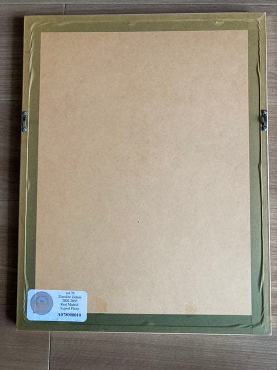 ジダン 直筆サイン額装フォト ジョージベスト社 レアルマドリード