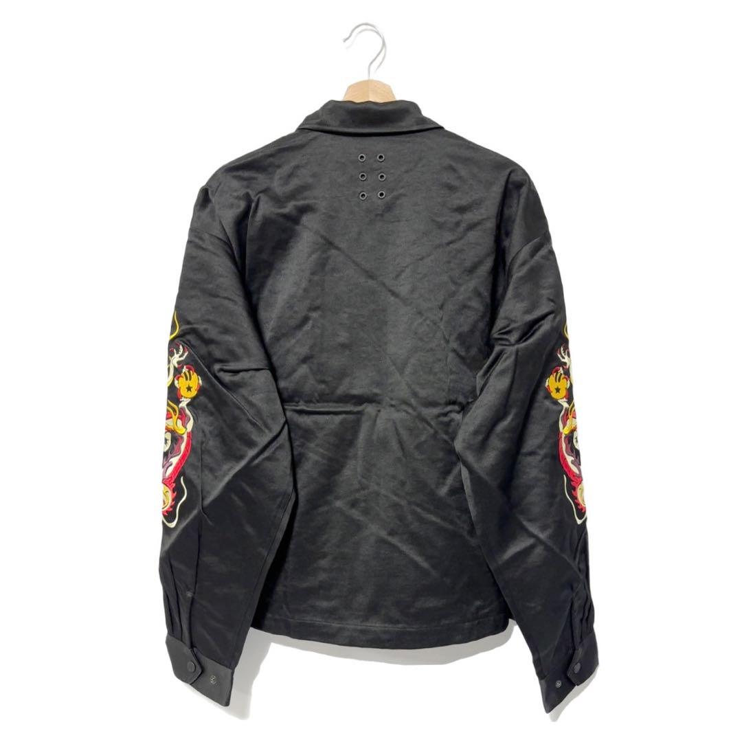 新品 ラッセルノ ゴルフ ドラゴン スーベニア ジャケット ブラック L 5